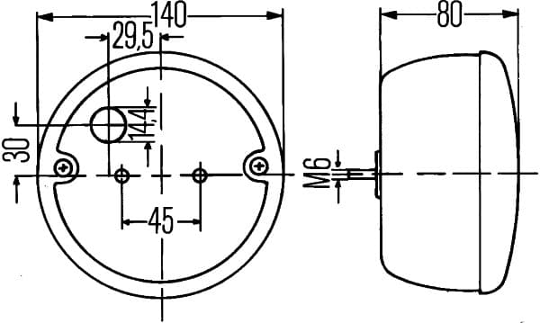 Luce posteriore — HELLA 2SD 001 685-231