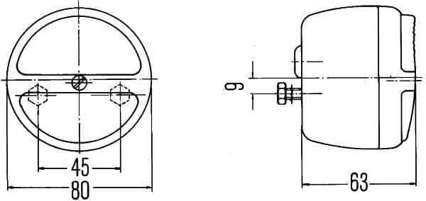 Luce posteriore — HELLA 2SB 003 018-031
