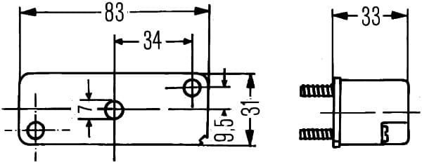 Silenziatore posteriore — HELLA 2KA 003 168-021