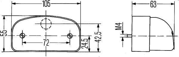 Silenziatore posteriore — HELLA 2KA 001 386-281