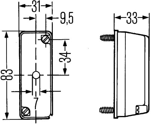 HELLA 2XS 003 168-071 Luce perimetrale