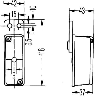 Luce perimetrale — HELLA 2XS 005 020-077