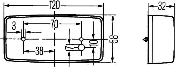Luce di posizione — HELLA 2PG 002 727-021