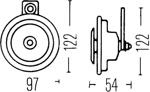 Clacson — HELLA 3AL 002 952-871
