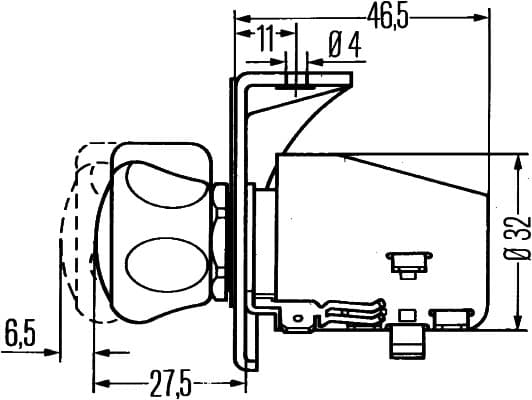 Interruttore/Comando/Innesto — HELLA 6ZE 001 759-071