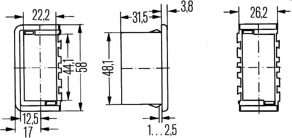 HELLA 8HG 716 734-001 Guida interruttore