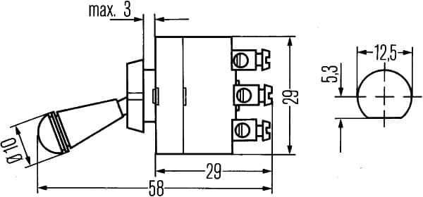 Interruttore/Comando/Innesto — HELLA 6FG 002 312-001