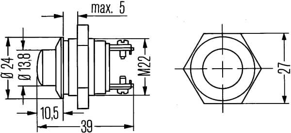 Interruttore, Accensione / motorino d'avviamento — HELLA 6JF 001 571-001