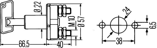 Interruttore principale, Batteria — HELLA 6EK 002 843-001