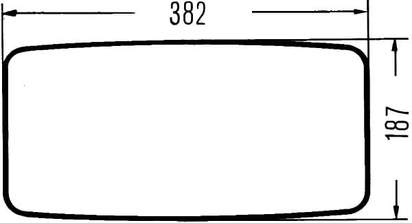 Specchio retrovisore esterno — HELLA 8SB 003 290-001