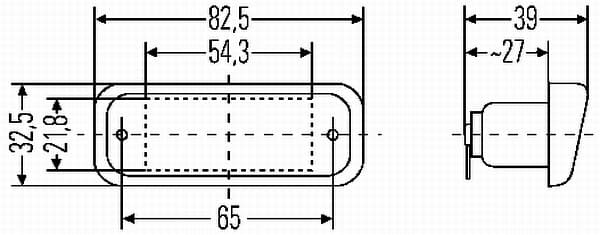 Silenziatore posteriore — HELLA 2KA 005 049-011