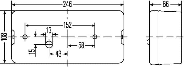 Luce posteriore — HELLA 2SE 007 547-011