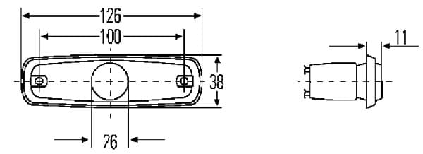 Luce di posizione — HELLA 2PG 962 964-051