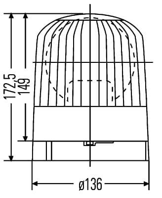 Proiettore rotante — HELLA 2RL 007 552-011