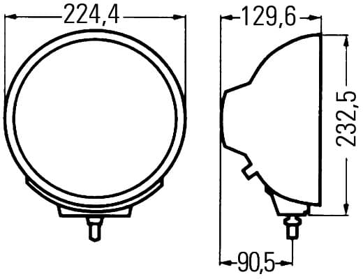 Faro di profondità — HELLA 1F8 007 560-051