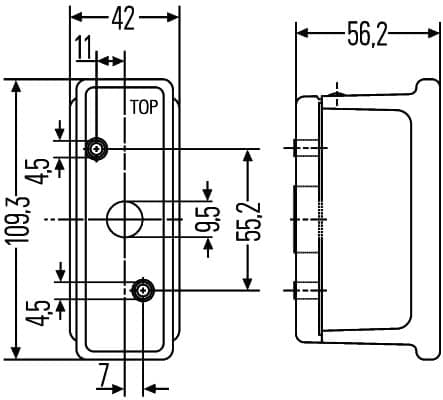 HELLA 2XS 007 841-011 Luce perimetrale