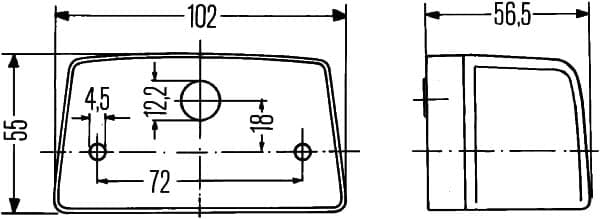 HELLA 2KA 998 523-131 Luce targa