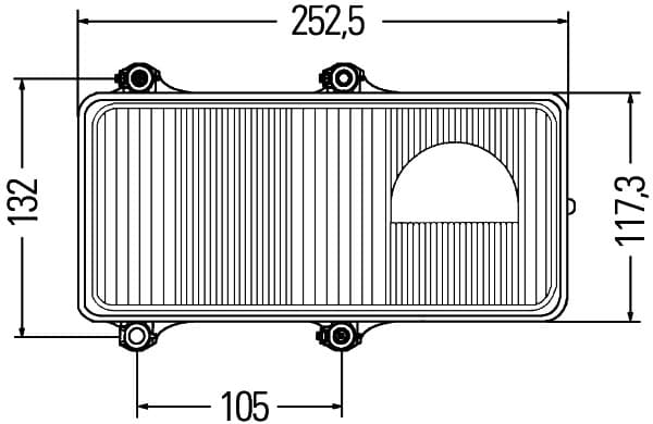 Faro principale — HELLA 1DL 005 600-097