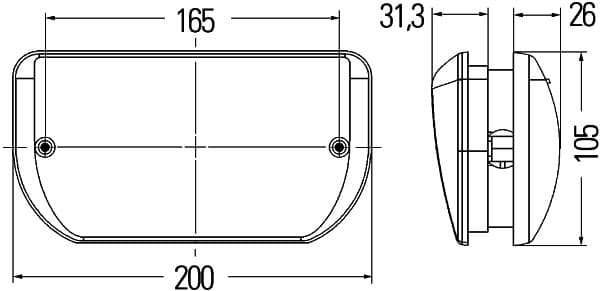 HELLA 2XT 007 945-027 Luce di ingresso