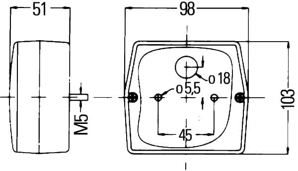 HELLA 2SE 998 530-061 Luce posteriore