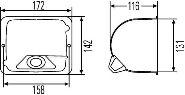 Alloggiamento, Faro principale — HELLA 9BG 127 426-007