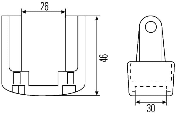HELLA 8HG 990 263-001 Supporto/Staffa