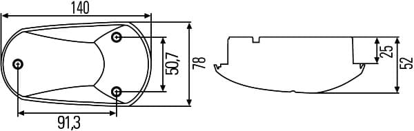 Indicatore direzione supplementare — HELLA 2BM 008 355-001