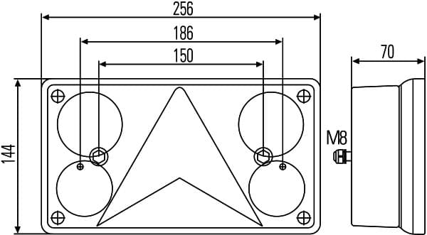 HELLA 2VP 340 400-151 Luce posteriore