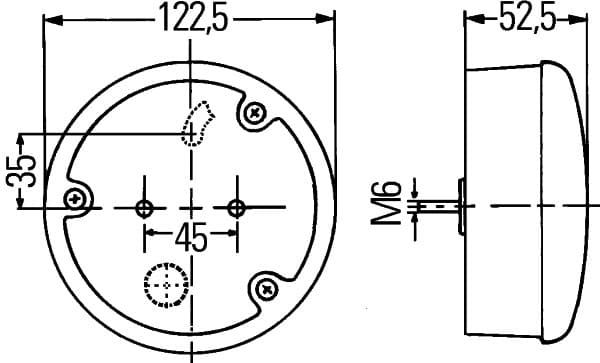 Luce posteriore — HELLA 2SD 964 169-331
