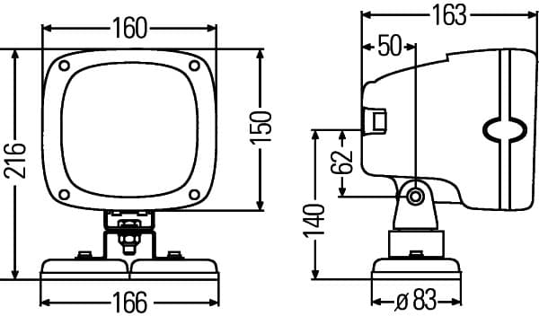HELLA 1GA 996 142-131 Faro da lavoro