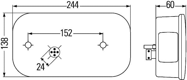 HELLA 2VB 998 232-101 Luce posteriore