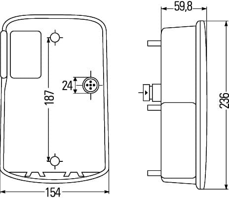 HELLA 2VA 998 233-357 Luce posteriore