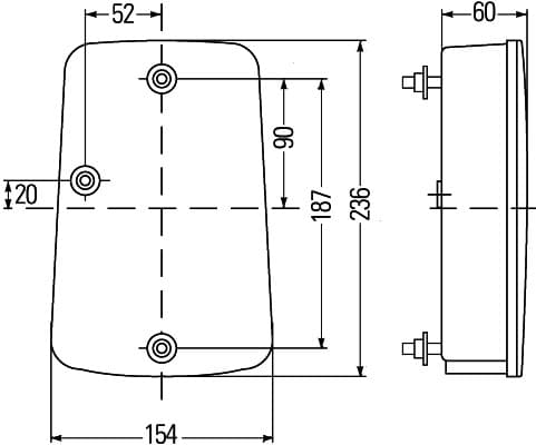 HELLA 2VP 998 233-281 Luce posteriore