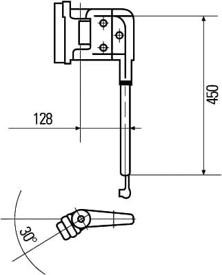 HELLA 8HG 503 009-082 Supporto, Specchio esterno