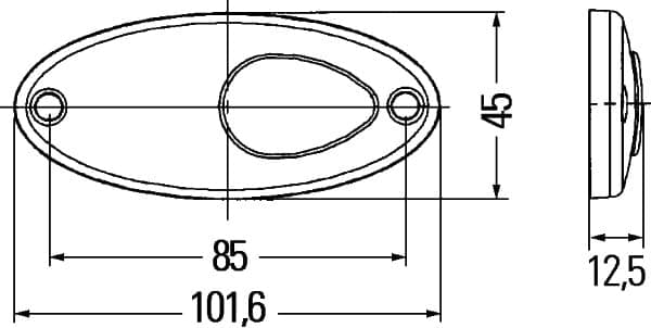 Luce posizione posteriore — HELLA 2TM 964 295-091