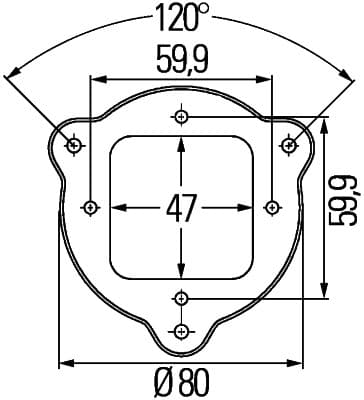 Supporto/Staffa — HELLA 9XD 161 119-007