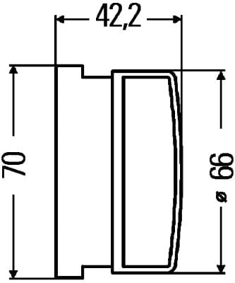 HELLA 8RA 009 001-031 Catarifrangente