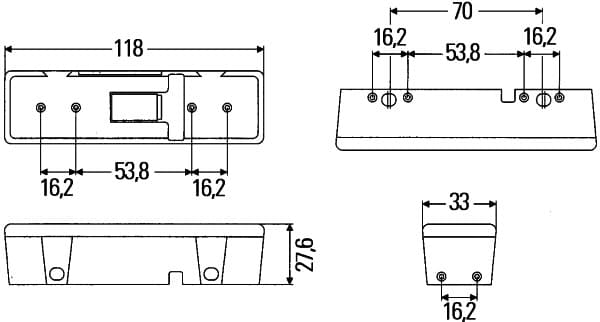 Luce identificazione lampeggiante — HELLA 2XD 008 997-011