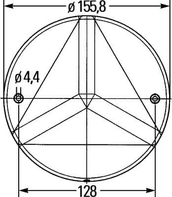 HELLA 8RA 343 220-017 Catarifrangente