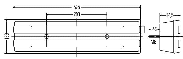 Luce posteriore — HELLA 2VP 007 500-421