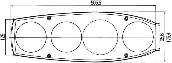Luce posteriore — HELLA 2VP 341 419-087