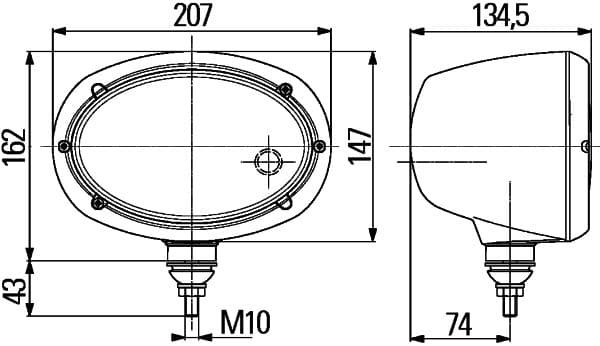 HELLA 1AB 996 157-151 Faro principale