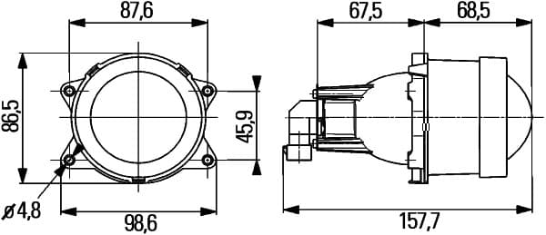 HELLA 1KL 998 570-021 Faro principale