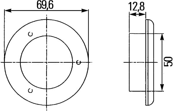 HELLA 2XT 980 501-042 Luce di ingresso