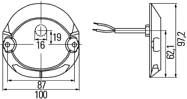 Indicatore direzione — HELLA 2BA 009 204-051