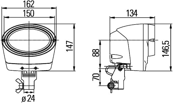 HELLA 1GA 996 261-701 Faro da lavoro