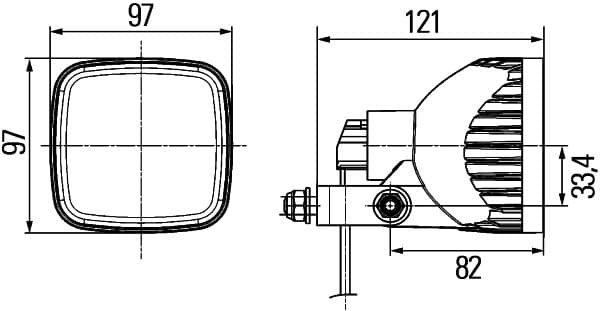 HELLA 1GA 996 179-021 Faro da lavoro