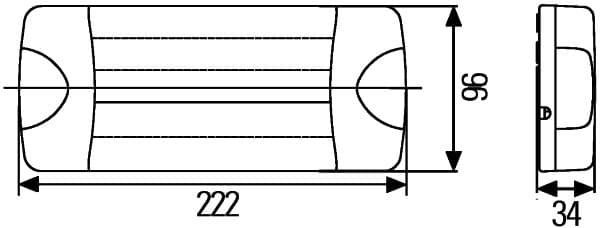 Luce posteriore — HELLA 2SD 980 602-211