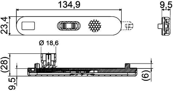 HELLA 8RA 009 226-131 Catarifrangente