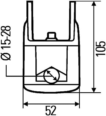 HELLA 8HG 990 263-131 Supporto/Staffa